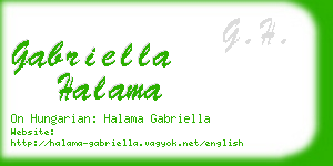 gabriella halama business card